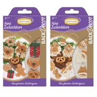 15 St. Zucker-Dekor Weihnachten, sortiert E171