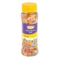 12 St. Zucker-Blumen, bunt 90 g / St.