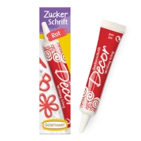12 St. Zuckerschrift rot