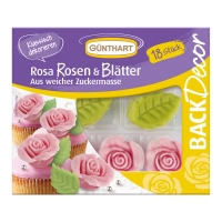 10 St. Rosa Rosen und Blätter