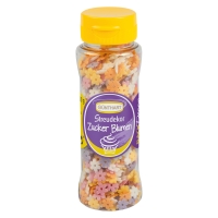 6 St. Streudekor, Zucker-Blumen bunt, 90 g / St.