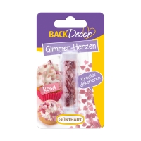 14 St. Glimmer-Herzen, rosa