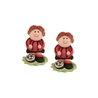 24 St. Zucker-Fußballer rot-schwarz Milan E171