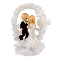1 St. Poly-Brautpaar-Aufsatz