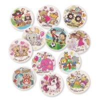 12 St. Dekor-Schilder, sortiert, Dekormasse