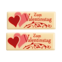 48 St. Streifen  Zum Valentinstag , weiße Schokolade