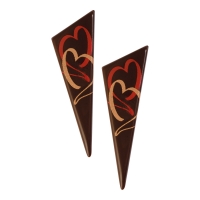 96 St. Dreiecke, dunkle Schokolade, Herz