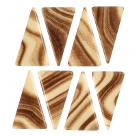 120 St. Dreiecke. weiße Schokolade, Marmor