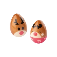 40 St. Elch 3D, weiße Schokolade, sortiert