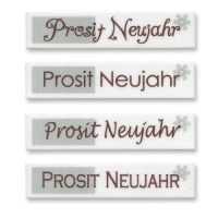 48 St. Dekorstreifen Prosit Neujahr