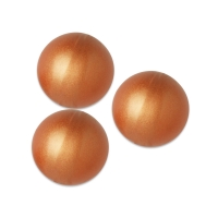 30 St. Schokoladen-Hohlkugel 3D, weiße Schokolade, bronze