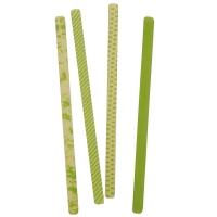 66 St. Stäbchen, grün, weiße Schokolade, sortiert