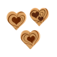 160 St. Herzen, blonde Schokolade, sortiert