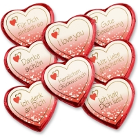 40 St. Grosse Pralinenherzen, rot