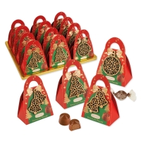 12 St. Pralinen-Täschchen Weihnachten