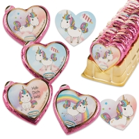 40 St. Große Pralinenherzen  Elly Einhorn , sortiert