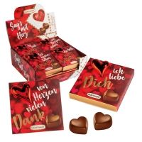 12 St. Kleines Pralinenpräsent mit Sprüchen, sort.