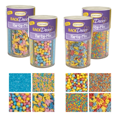 8 St. Streudekor,  Party , 150 g / St. 