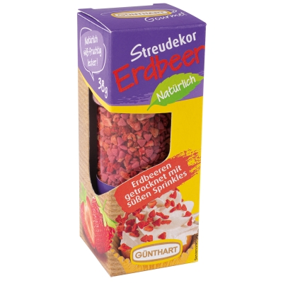 6 St. Streudekor Erdbeer 