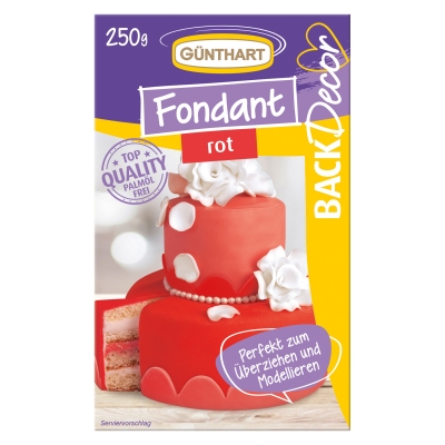 8 St. Rollfondant, rot 