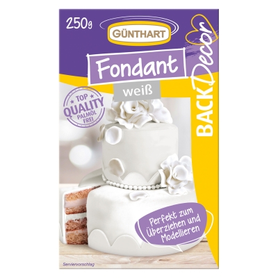 8 St. Rollfondant, weiß 