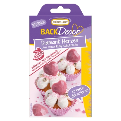 15 St. Diamant-Herzen, Ruby Schokolade 