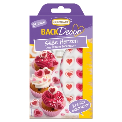 15 St. Kleine Zucker-Herzen 