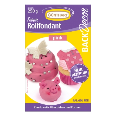 8 St. Rollfondant rosa, 250 g 