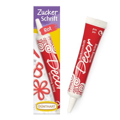 12 St. Zuckerschrift rot 