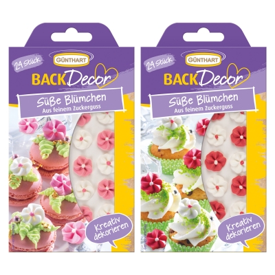 15 St. Zucker-Blumen, sortiert 