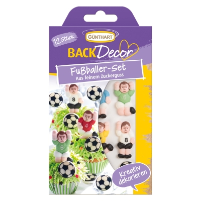 15 St. Zucker-Fußball-Set, sortiert 