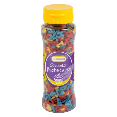 6 St. Streudekor, Zucker-Buchstaben, 100 g / St. 