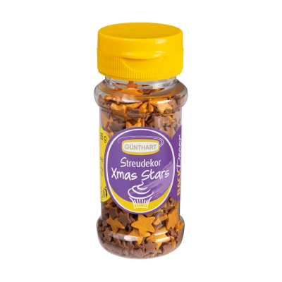 6 St. Streudekor, X-Mas Stars, 55 g 