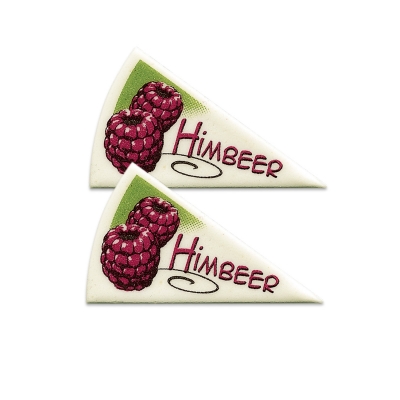 120 St. Spezialitäten-Dekor  Himbeer  aus Dekormasse 