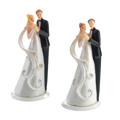 2 St. Poly-Brautpaaraufsatz auf Basis 