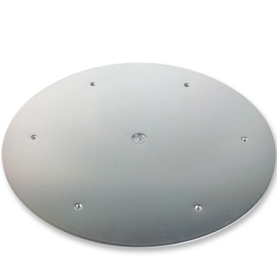 1 St. Alu-Tortenteller, silber 45cm 