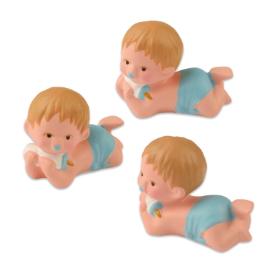 6 St. Baby einzeln, blau 