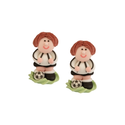 24 St. Zucker-Fußballer weiß-schwarz Juve E171 