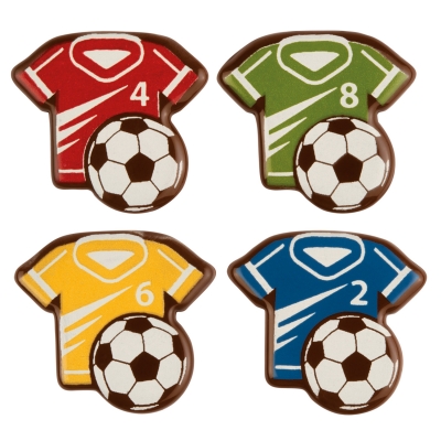 96 St. Fußballtrikot, dunkle Schokolade, sortiert E171 