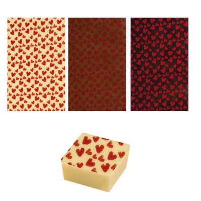 20 St. Transferfolie Herzen 