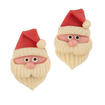 30 St. Marzipan Nikolauskopf flach 