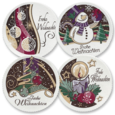 12 St. Dekorschild  Frohe Weihnachten 