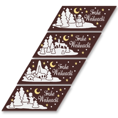 48 St. Schokoladen-Streifen  Frohe Weihnacht 