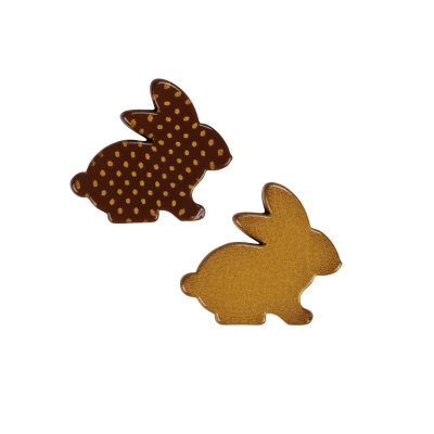 96 St. Hasen gold, dunkle Schokolade, sort. E171 