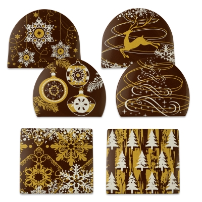 24 St. Stammabschnitte, dunkle Schokolade, sortiert E171 