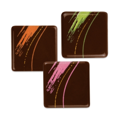 162 Quadrat Dunkle Schokolade E171 