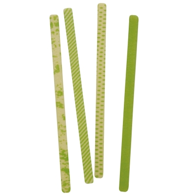 66 St. Stäbchen, grün, weiße Schokolade, sortiert 