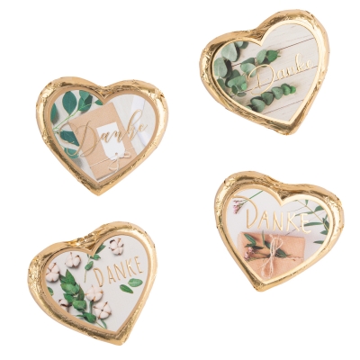 40 St. Große Pralinenherzen  Danke 