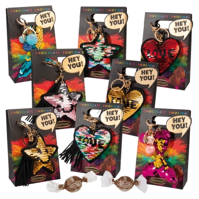 12 St. Schlüsselanhänger an Box 