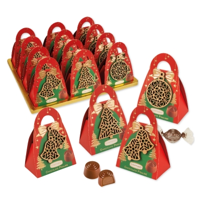 12 St. Pralinen-Täschchen Weihnachten 